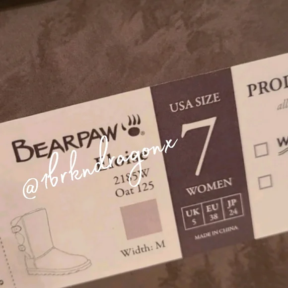 NWT BearPaw Winter Fall Snow Boot Oat & Fur Booties Slipon Boots - Picture 3 of 15